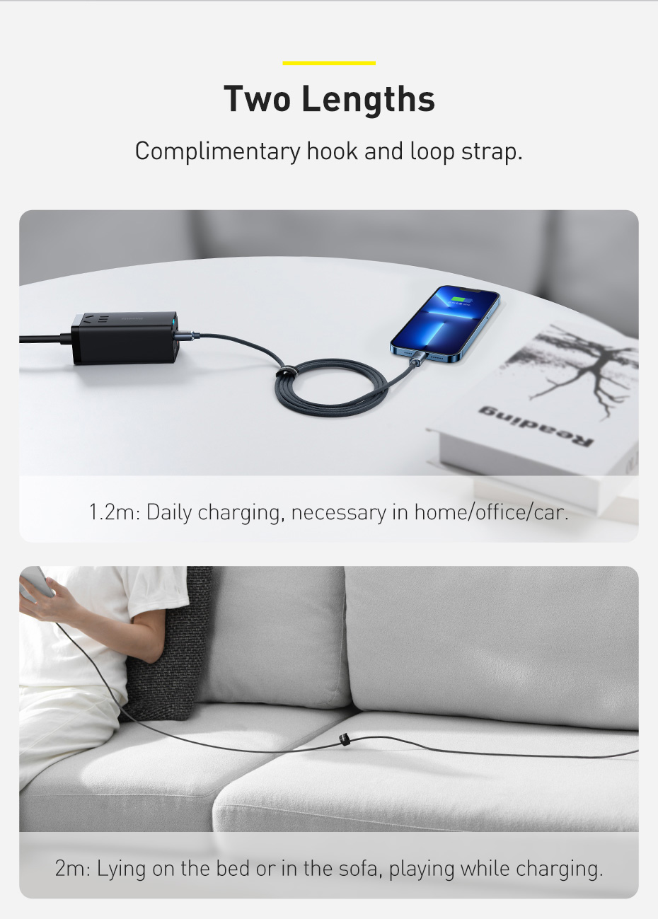 Baseus 20W PD Cable Crystal Shine Series Fast Charging Data Cable Type