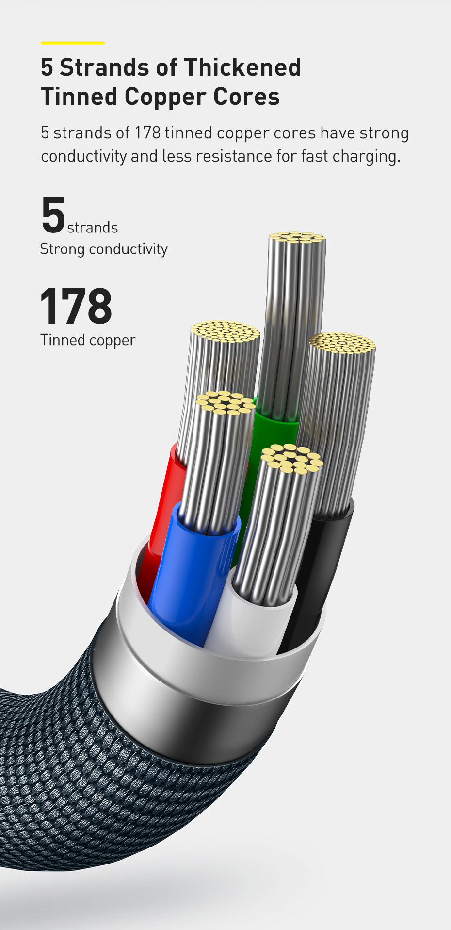 Baseus 20W PD Cable Crystal Shine Series Fast Charging Data Cable Type
