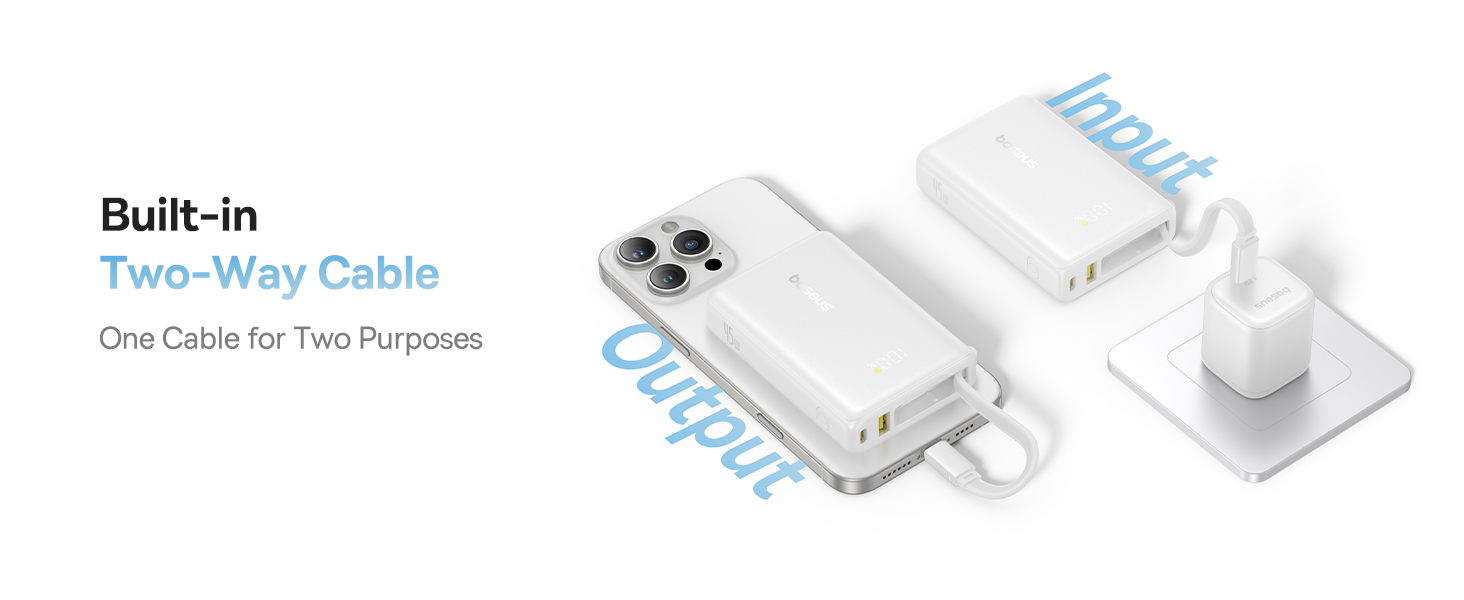 Baseus PicoGo 10000mAh Digital Display 45W Fast Charge Power Bank with Built